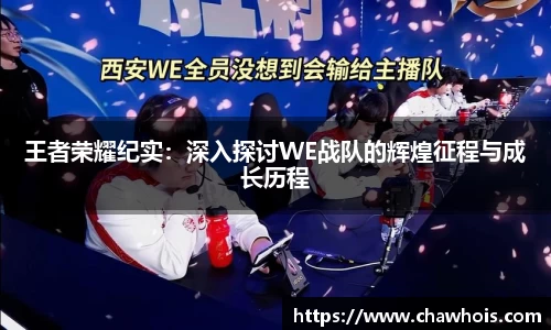 王者荣耀纪实：深入探讨WE战队的辉煌征程与成长历程